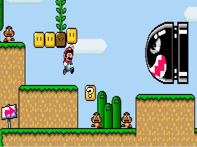 Mario World - Vetor, Esse foi um cenário do jogo mais famos…